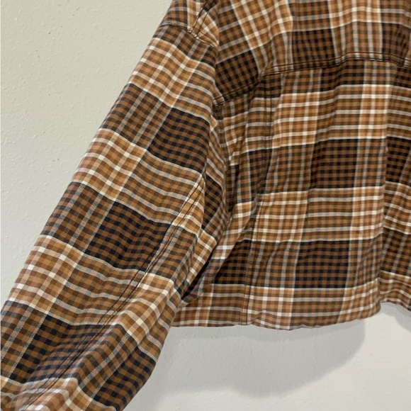 Cato Brown Plaid Cropped Jacket - Picture 12 of 14